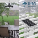 Ghaith and Qalby Etmaan LED Solar Motion Sensor Pendant Light with Remote Control Waterproof Outdoor Indoor Lighting