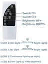 Ghaith and Qalby Etmaan LED Solar Motion Sensor Pendant Light with Remote Control Waterproof Outdoor Indoor Lighting