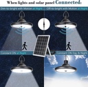 Ghaith and Qalby Etmaan LED Solar Motion Sensor Pendant Light with Remote Control Waterproof Outdoor Indoor Lighting