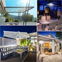Ghaith and Qalby Etmaan LED Solar Motion Sensor Pendant Light with Remote Control Waterproof Outdoor Indoor Lighting