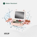 Green Lion Fest Makeup Bag with Lighted Mirror 72 LED Beads Touch Control 2000mAh Battery Adjustable Brightness Travel Friendly Water Resistant |GL-MR14||GNFSMAKBGPK|