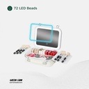 Green Lion Fest Makeup Bag with Lighted Mirror 72 LED Beads Touch Control 2000mAh Battery Adjustable Brightness Travel Friendly Water Resistant |GL-MR14||GNFSMAKBGPK|