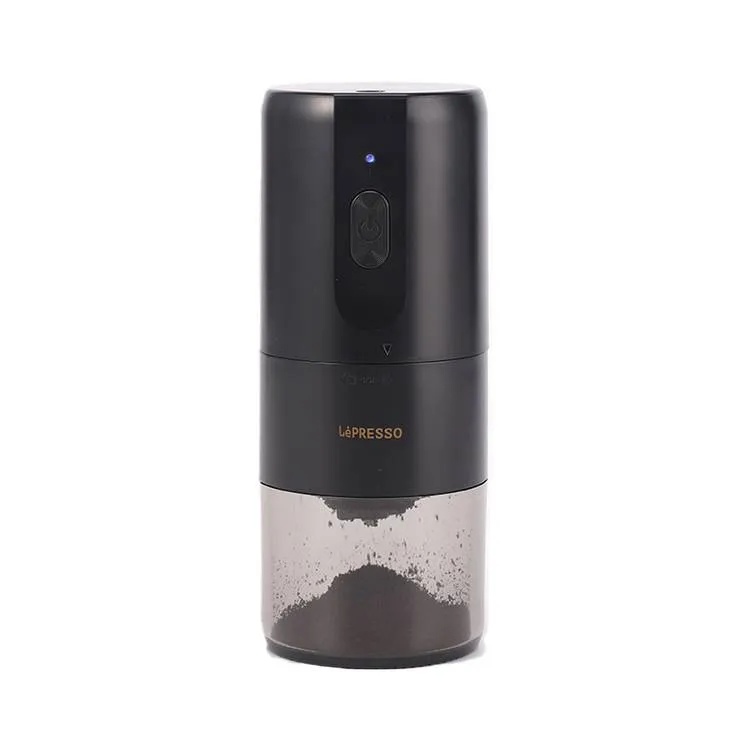 LePresso Conical Burr Grinder Portable Coffee Bean Grinder with Adjustable Grind Size 25G Bean Capacity 160g Powder Container Type C Charging 1200mAh Battery |LP032||LPCFFM0032|
