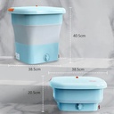 Ghaith and Qalby Etmaan Portable Washing Machine Compact Foldable Energy Saving Mini Washer for Travel Dorms and Small Spaces