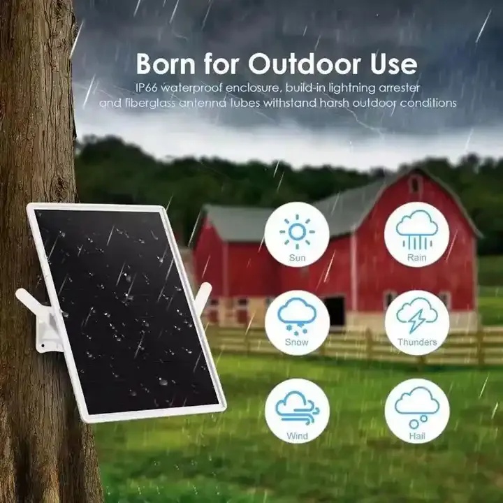 🚨 DISPLAY PIECE 🚨 Low Power Solar 4G LTE Modem Router, Outdoor Wireless Router with SIM Card Slot