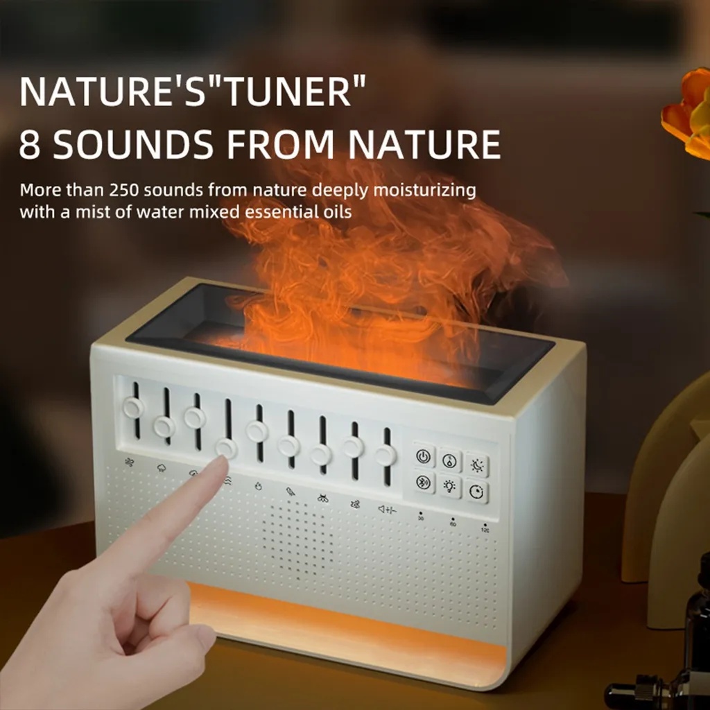 🚨 DISPLAY PIECE 🚨 7MD Nature Sound & Flame Diffuser Wireless Speaker | C221 |