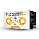 7MD Dual Sided Long Air Hoses Tire Inflation Deflation Equalizer System for 4 Tires Off Road Car Maintenance