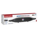 Promate Delta X Wireless RGB Soundbar 20W Quad Speaker BassBoost with Mic USB Flash Support 30 Hour Playtime Bluetooth 5.4
