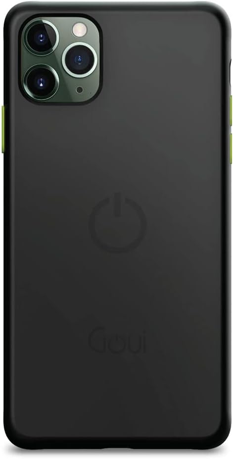 Goui Magnetic Case for iPhone 11 Pro Shockproof Rubber Cover with Magnetic Bars Wireless Charging Compatible