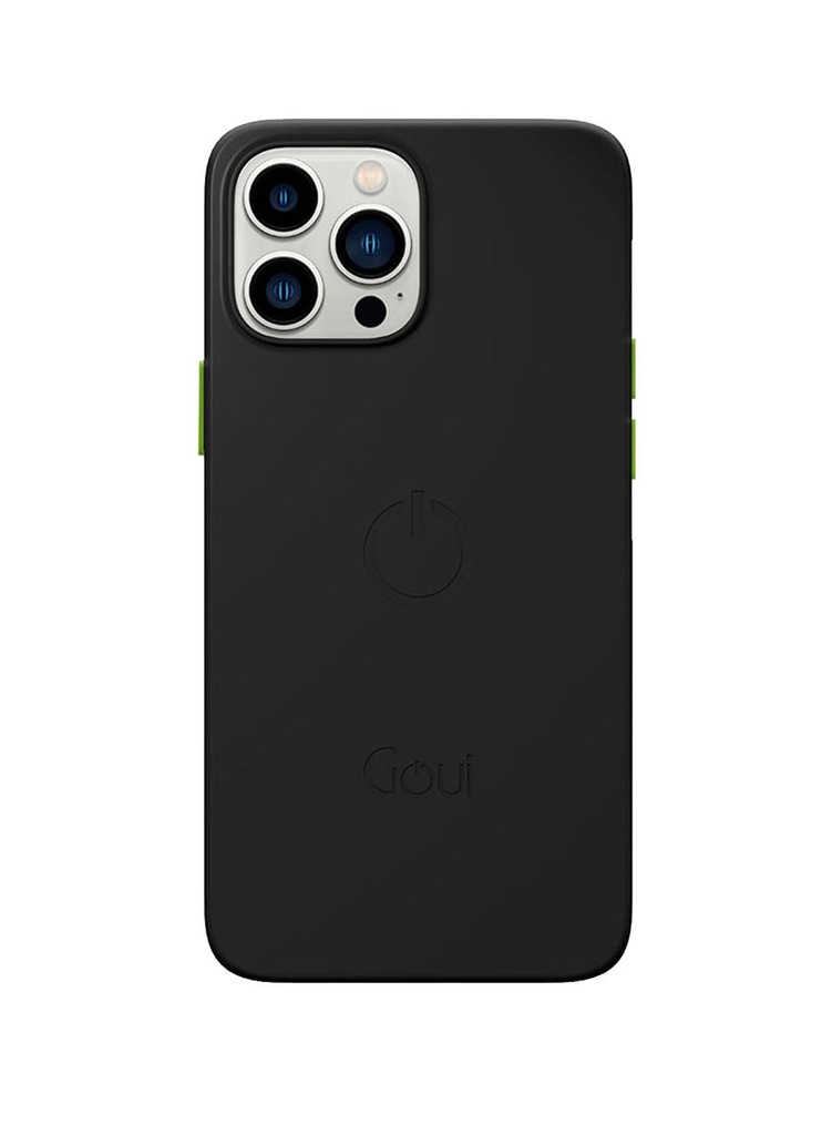 Goui Magnetic Case for iPhone 13 Pro Max Shockproof Rubber Cover Wireless Charging Compatible with Magnetic Bars