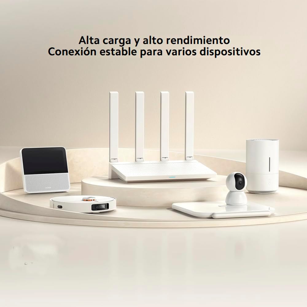 Xiaomi AX3000T Dual Band WiFi 6 Router with High Speed 4 Antennas Mesh Support and App Control RD23