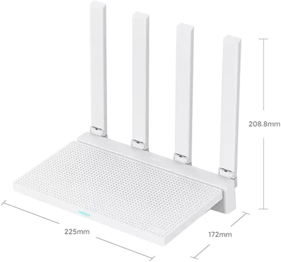 Xiaomi AX3000T Dual Band WiFi 6 Router with High Speed 4 Antennas Mesh Support and App Control RD23