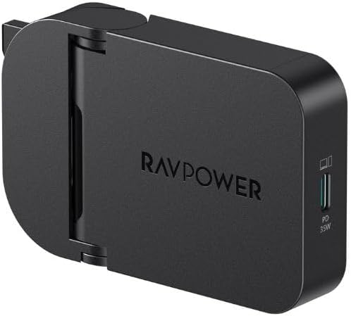 RAVPower PD Pioneer 35W USB C Wall Charger Fast Charging Adapter with GaN Technology for iPhone iPad Samsung Travel Friendly