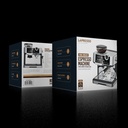 LePRESSO Dual Boiler Espresso Machine with Conical Grinder 19 Bar Pressure Adjustable Milk Frother Cup Warmer for Home and Professional Use (LP030-LPCFFM0030)