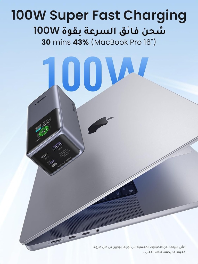 UGREEN Nexode 20000mAh 130W Fast Charging Power Bank with USB C and USB A Ports for MacBook iPad iPhone Galaxy and More Model: PB721| P/N:35524B