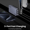 UGREEN Nexode Pro 65W USB C GaN Fast Charger Ultra Slim 3 Port Adapter for Laptop Tablet Phone Travel Wall Plug US UK EU Model: X753 | P/N: 25356