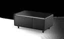 Powerology Fridge Coffee Table with 93L Mini Fridge Bluetooth HiFi Speaker Wireless Charging and USB Ports - Black (P93CTFBK)