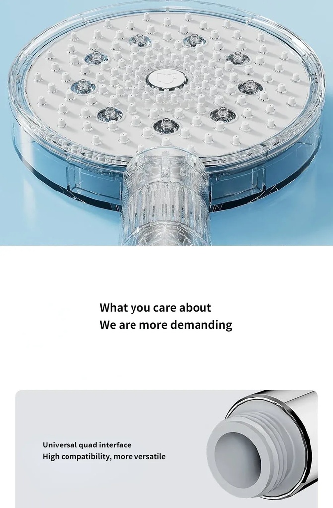 Xiaomi Mijia Pressurized Handheld Shower Head with Adjustable Water Spray Low Noise Anti Scald Design High Pressure Water Flow |MJZYSCHS01DB|