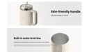 Xiaomi Mijia 1L Stainless Steel Vacuum Straw Cup with Tritan Lid and Thermal Insulation for Hot and Cold Drinks |MJXGB01RM|