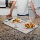 Porodo Lifestyle Warming Food Mat XL Electric Fast Heating Adjustable Temperature Silicone Foldable Kitchen Warmer - White |LFS054||PD-LFST054-WH|