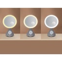 Porodo LED Makeup Mirror with Bluetooth Speaker MagSafe 15W Wireless Charger USB C Port 3 Brightness Level 3 Color Temperatures |LFS084||PD-LFST084-GD/SL|