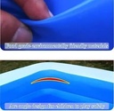Inflatable Swimming Pool Full Sized for Kids 244 x 144 x 49 cm 300 Gallon Capacity BPA Free with Air Pump Rounded Corners Wide Side Walls Drain Valve