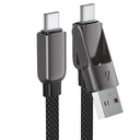 ACEFAST Acewire Pro Fast Charging Data Cable USB-A USB-C to USB-C 60W 1.2m Zinc Alloy Nylon Braided PD60W USB 2.0 Cable |C13-04|