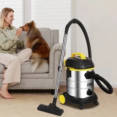 Winning Star 25L Dry Wet Vacuum Cleaner 1600W Copper Motor 16kPa Suction Stainless Steel Tank Multi Surface Cleaning |ST-5034|