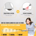 7MD Steam Cleaner 1000W Handheld Pressurized Steamer with 300ml Water Tank 3 Bar Steam Pressure and 12 Accessories for Multipurpose Cleaning |7MD-9097|