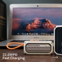7MD 5000mAh Built-In Type-C & Lightning Cable With Indicator Light Rotating Tail Plug Portable Energy Box Mini 7md Power Bank |7MD2443|