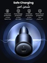 UGREEN 4 Port GaN Fast Car Charger 150W USB C PD 140W USB A 22.5W Temperature Control 3 USB C 1 USB A Multi Device Car Adapter  |EC706|