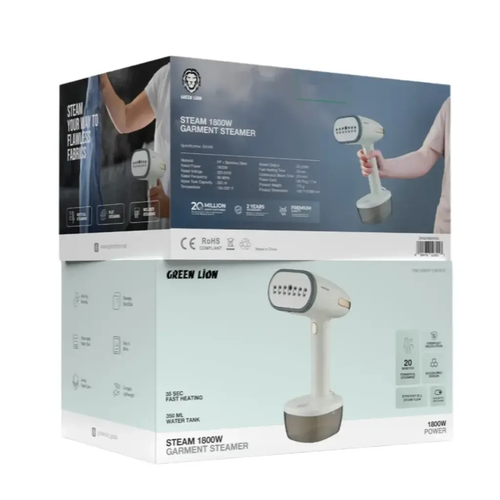 Green Lion Steam 1800W Garment Steamer - Beige | GNGS1800WBG | | 990478123557 | |