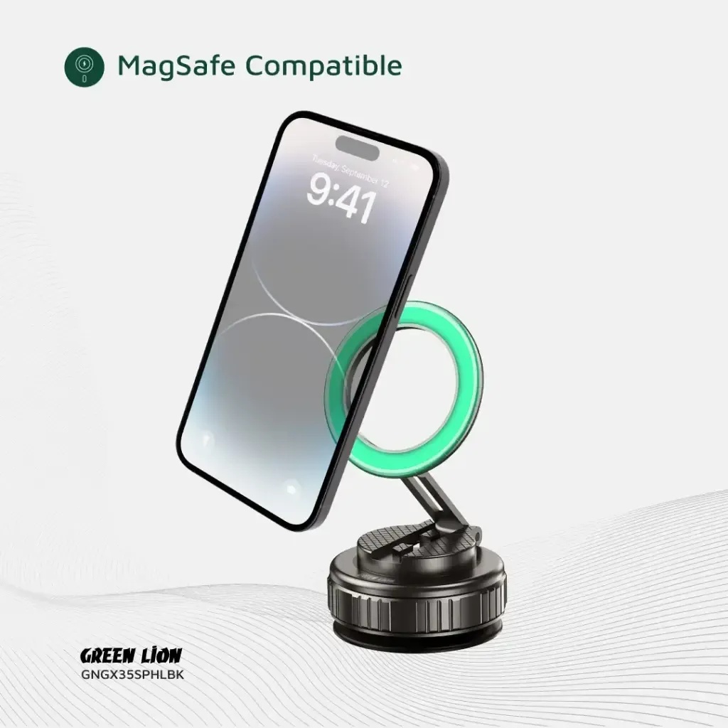 Green Lion GX-35 Suction Phone Holder - Black | GNGX35SPHLBK |
