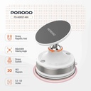 Porodo Vacuseal Smart Suction Magnetic Phone Mount N52 Magnet Adjustable Viewing Angle Strong Suction Base for Smartphones 5.5 to 6.9 Inches | PD-HSM27-WH/BK |