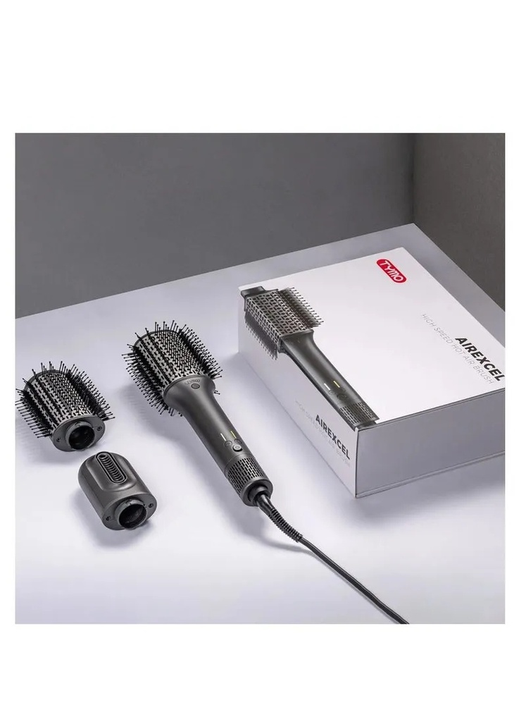 TYMO AIREXCEL 3 on1 Round high speed hot air brush - grey | HC302 |