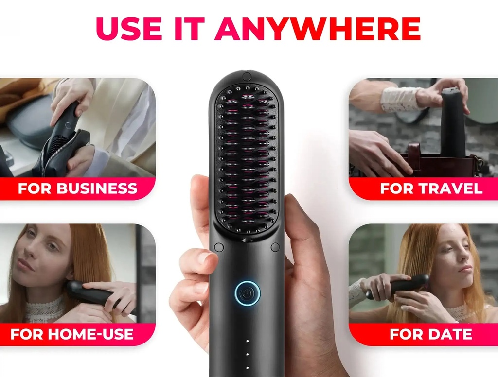 TYMO PORTA Portable Hair Straightening Brush | HS120/P |