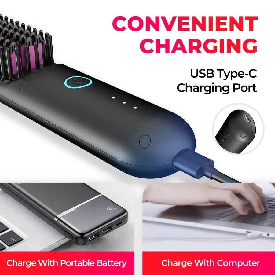 TYMO PORTA Portable Hair Straightening Brush | HS120/P |