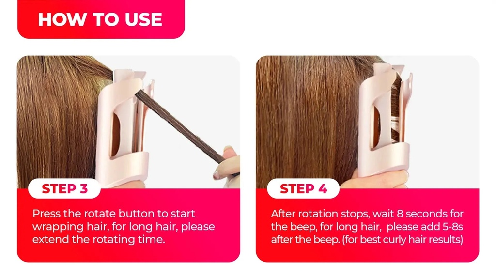 TYMO CURLGO - Cordless Auto Curling Iron 1 Inch Ceramic Barrel with T-GLOSS Coating | 759041280444 |