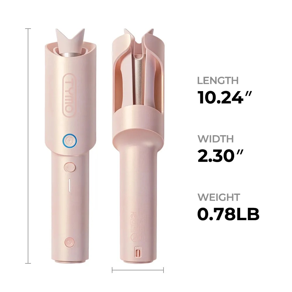 TYMO CURLGO - Cordless Auto Curling Iron 1 Inch Ceramic Barrel with T-GLOSS Coating | 759041280444 |