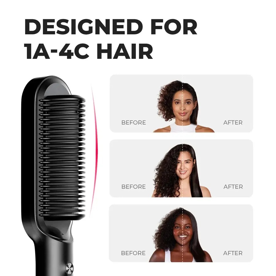 TYMO RING Hair Straightening Comb with 5 Temperature Settings and Fast Heat Up  | HC100/R |