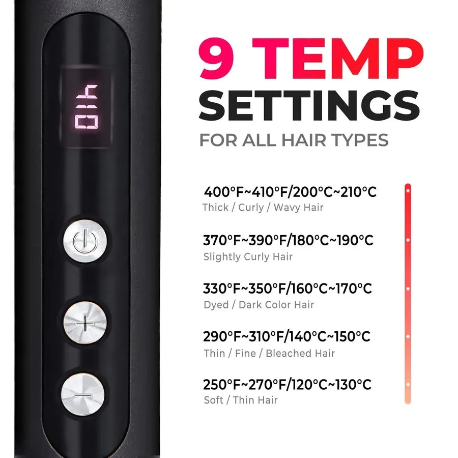 TYMO RING PLUS Ionic Hair Straightening Comb with 9 Temperature Settings - LED Display | HC103 |