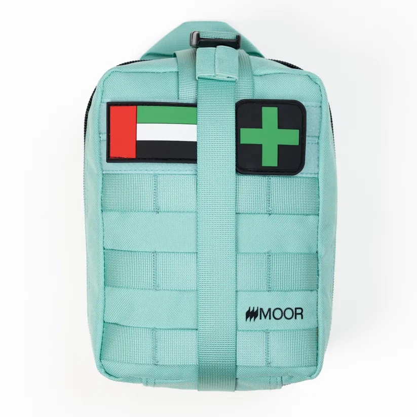 Moor Adventure Bag – The perfect companion for staying safe. Includes travel and emergency essentials with first aid supplies and camping/hiking gear.