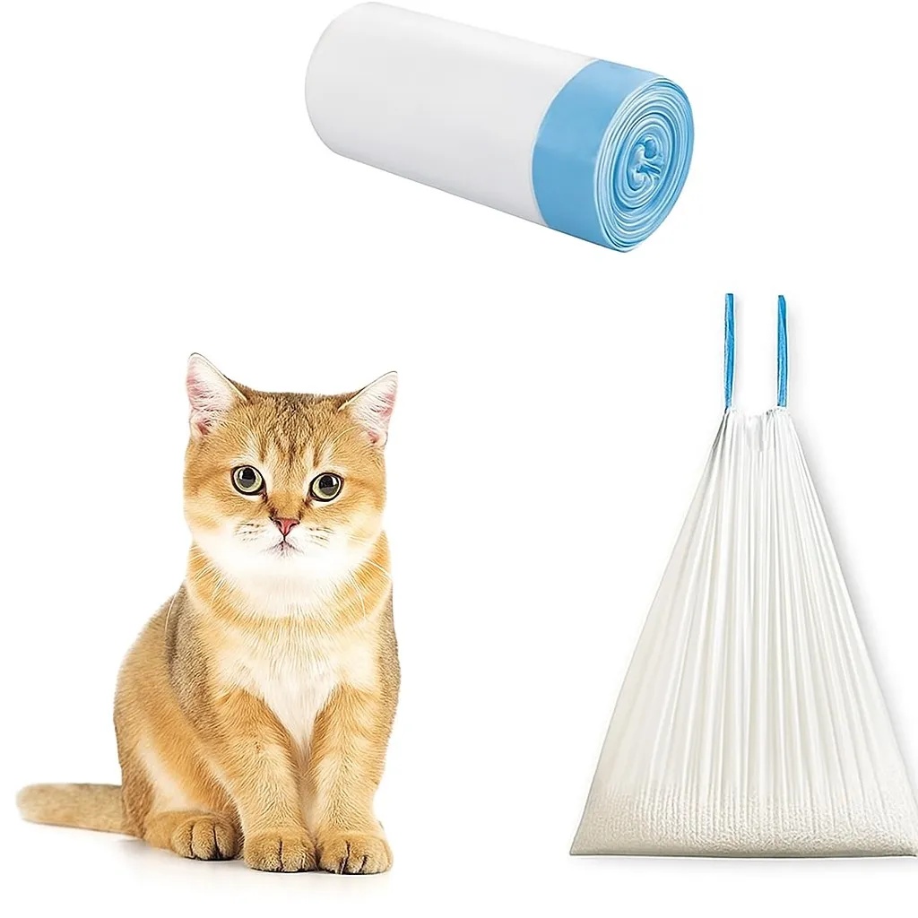 Plastic Bag for Cat Litter Box - One roll 20 sheets