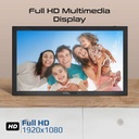 15.6" Vibrant Full HD Smart Multimedia Wi-Fi Digital Photo Frame | Memoria-15 |