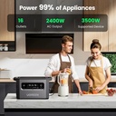 UGREEN Power Station 2048Wh 2300W EV Rated LiFePO4 Portable Generator Fast Charge 1.5H Solar Car Anderson DC Backup Power- GS2200