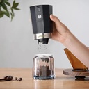 LePresso Cordless Electric Conical Burr Grinder 800mAh Rechargeable Portable Coffee Mill 35g Capacity USB Charge 40 Cups Battery Powered Espresso Grinder | LPRCGRBK |