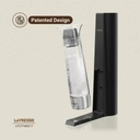 Lepresso Carbonator Instant Sparkling Water 800mL Portable CO2 Bottle Fizzing System Efficient Durable Compact