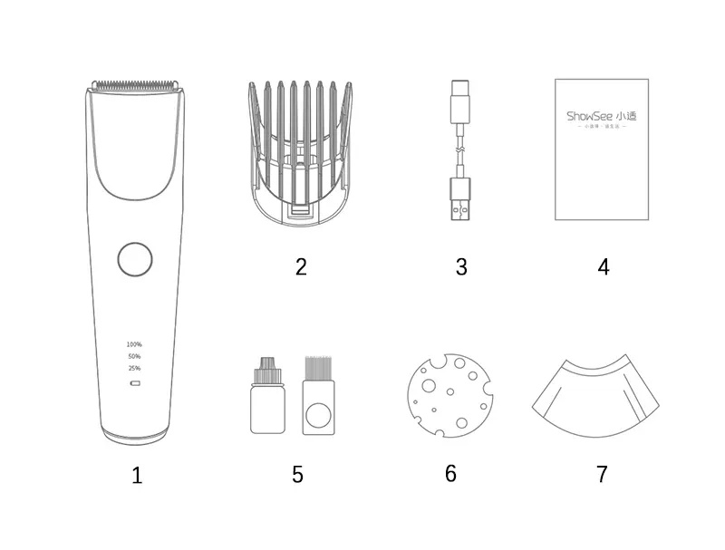 Showsee Electric Hair Clipper C2-W