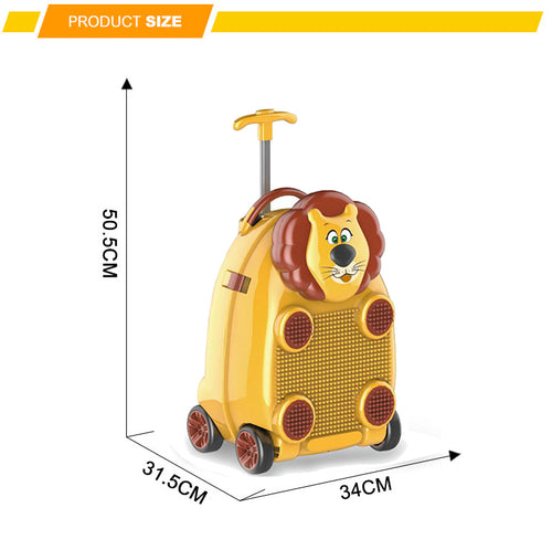 Remote Control Animal Trolley Luggage Game Kids Toy Travel Case