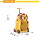 Remote Control Animal Trolley Luggage Game Kids Toy Travel Case